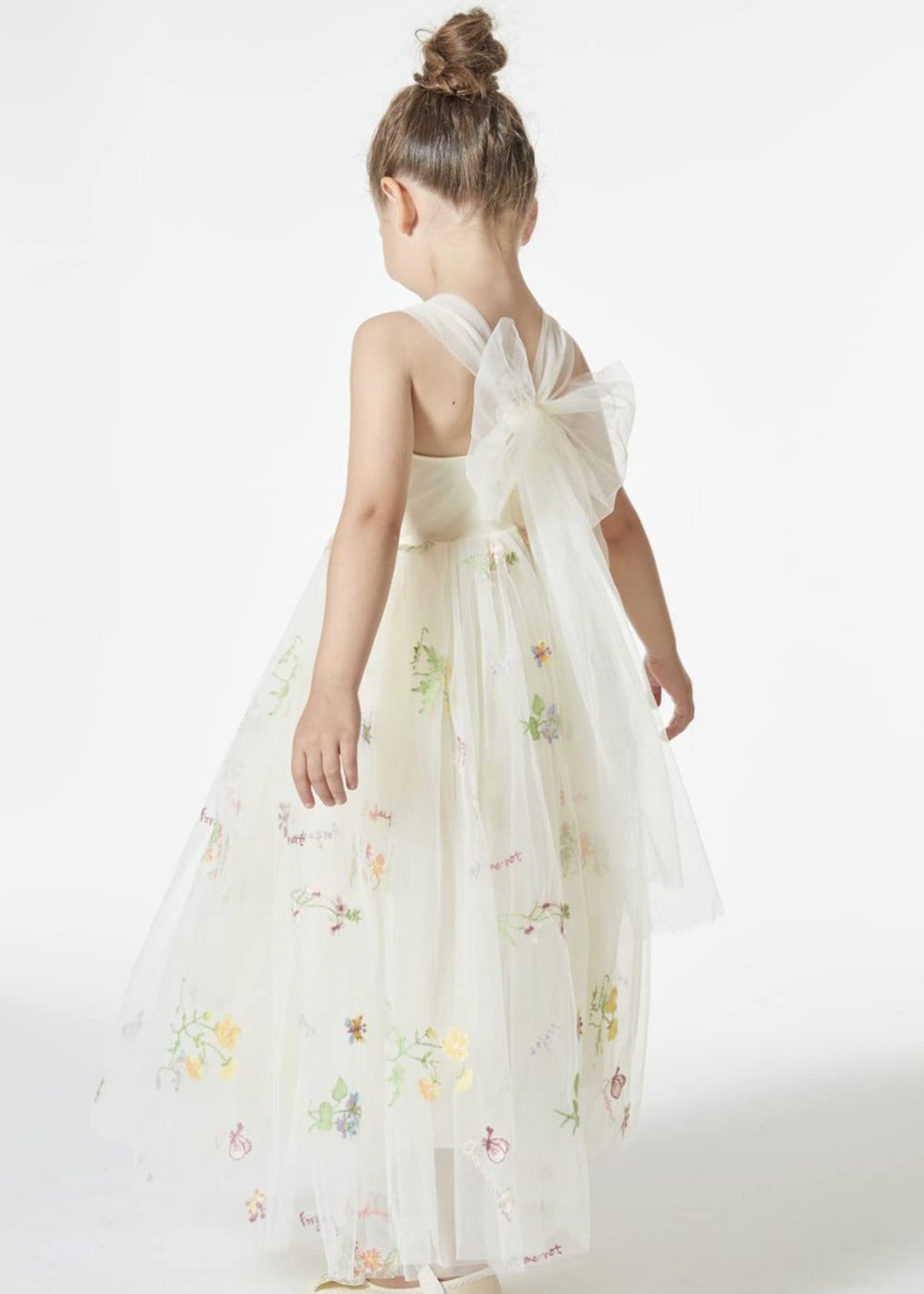 Embroidered Tulle Maxi