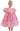 2Bunnies Girls' Organza Puff Sleeve Floral Babydoll Fit & Flare Dress