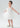 Lily Adjustable Strap Girl Dress in White 3D Flower Petal