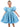 2Bunnies Girls' Organza Puff Sleeve Babydoll Dress